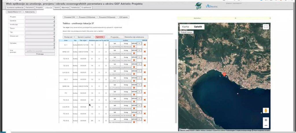 Virtual discussion on development of the Montenegro database for marine and coastal data